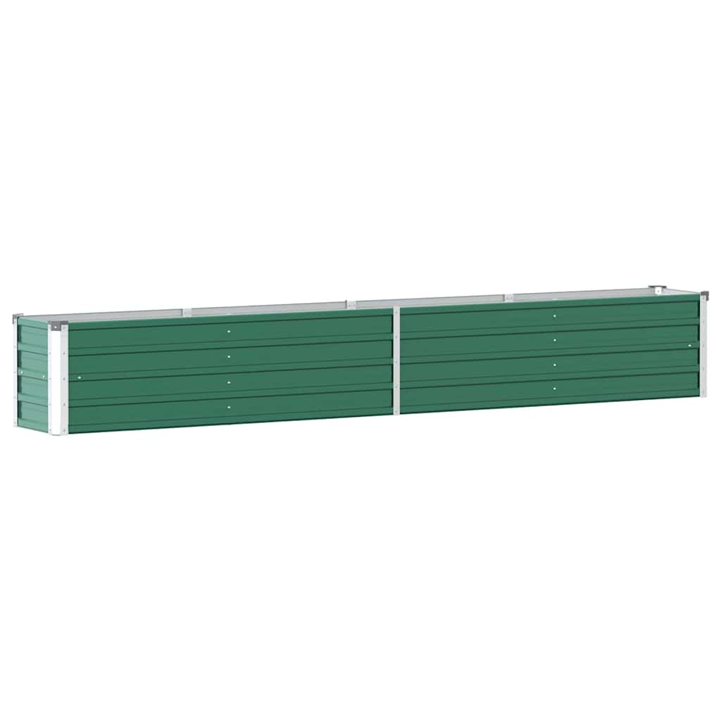 Høybed galvanisert stål 320x40x45 cm grønn