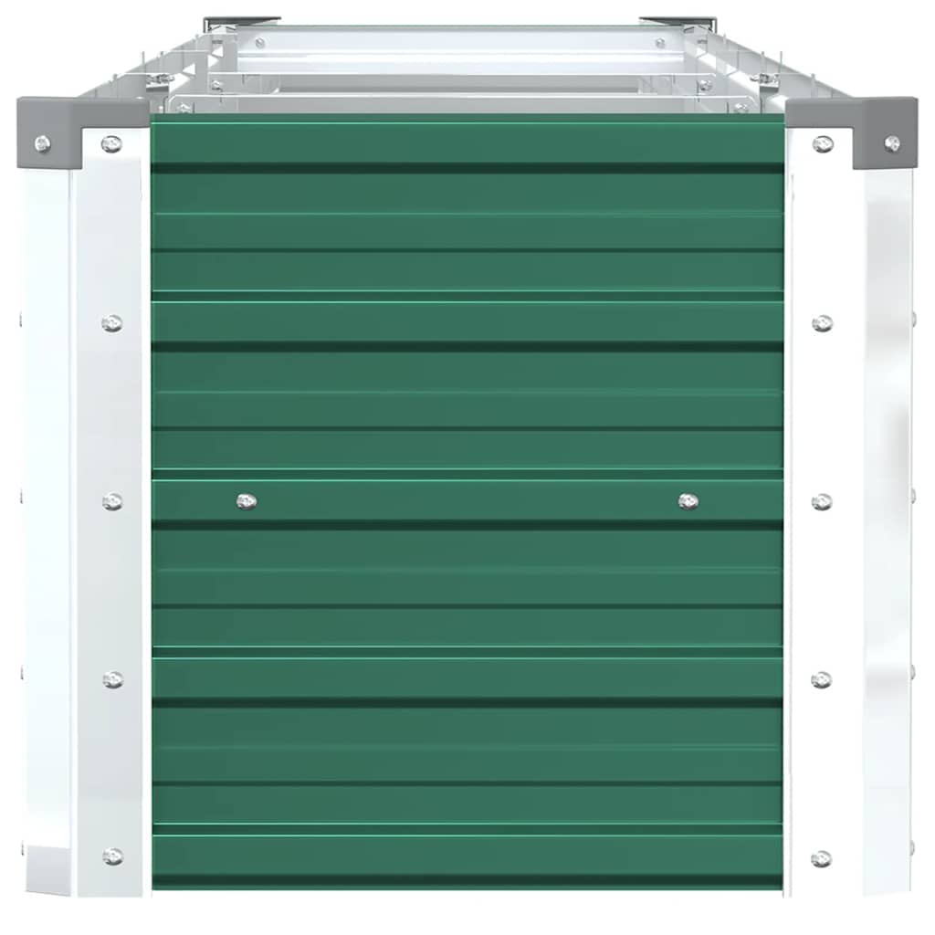 Høybed galvanisert stål 320x40x45 cm grønn