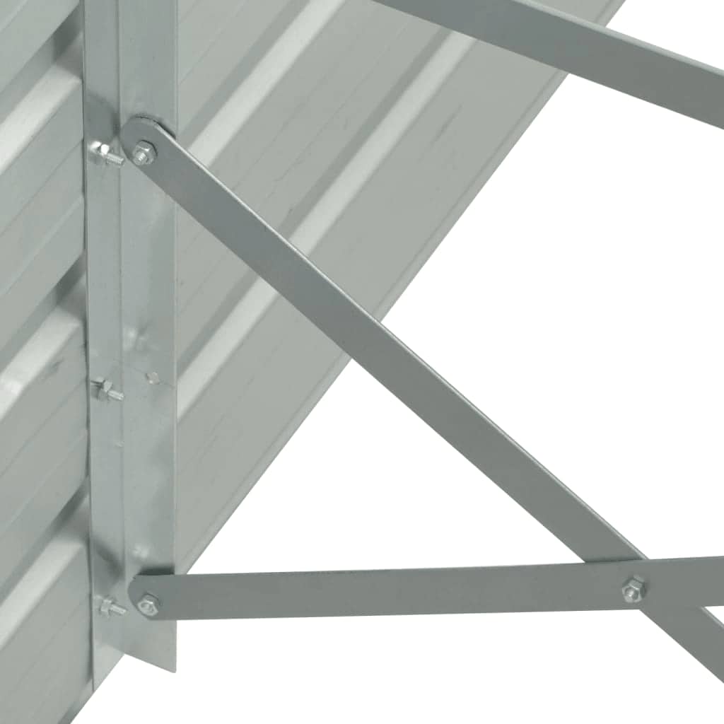Høybed galvanisert stål 400x80x45 cm antrasitt
