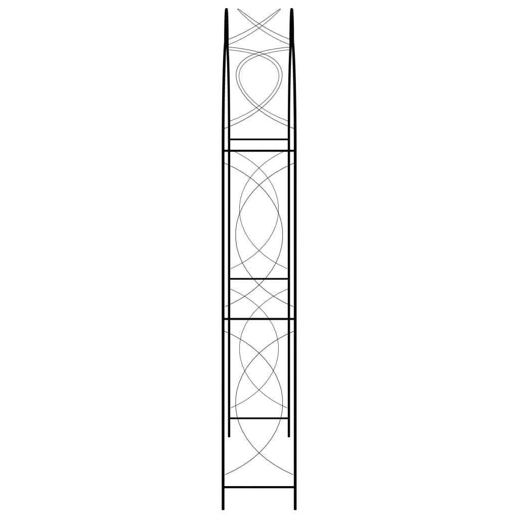 Hagebue svart 150x34x240 cm jern