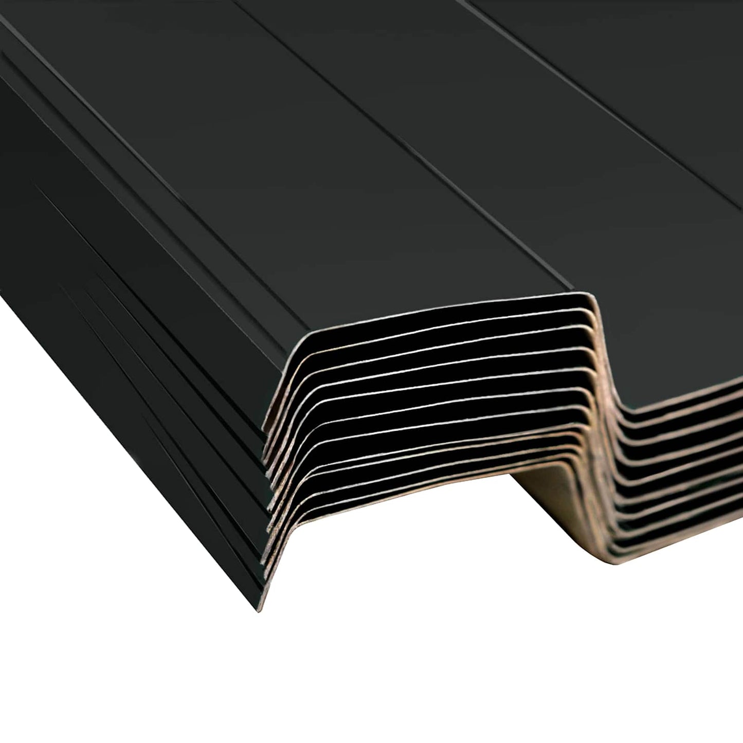 Takpanel 12 pcs Antrasitt 129 x 45 cm Galvanisert stål