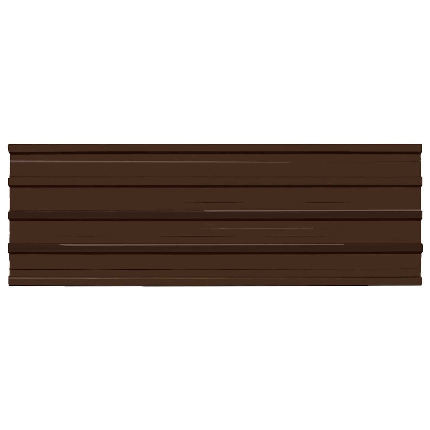 Takpanel 12 pcs Brun 129 x 45 cm Galvanisert stål