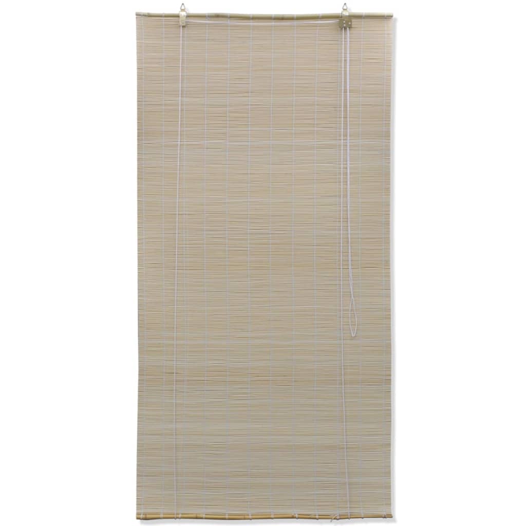 Rullegardiner naturlig bambus 4 stk 120x160 cm