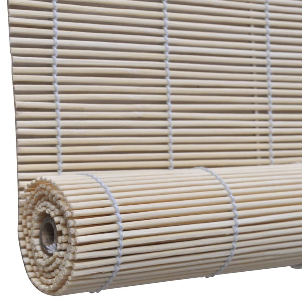 Rullegardiner naturlig bambus 4 stk 120x160 cm