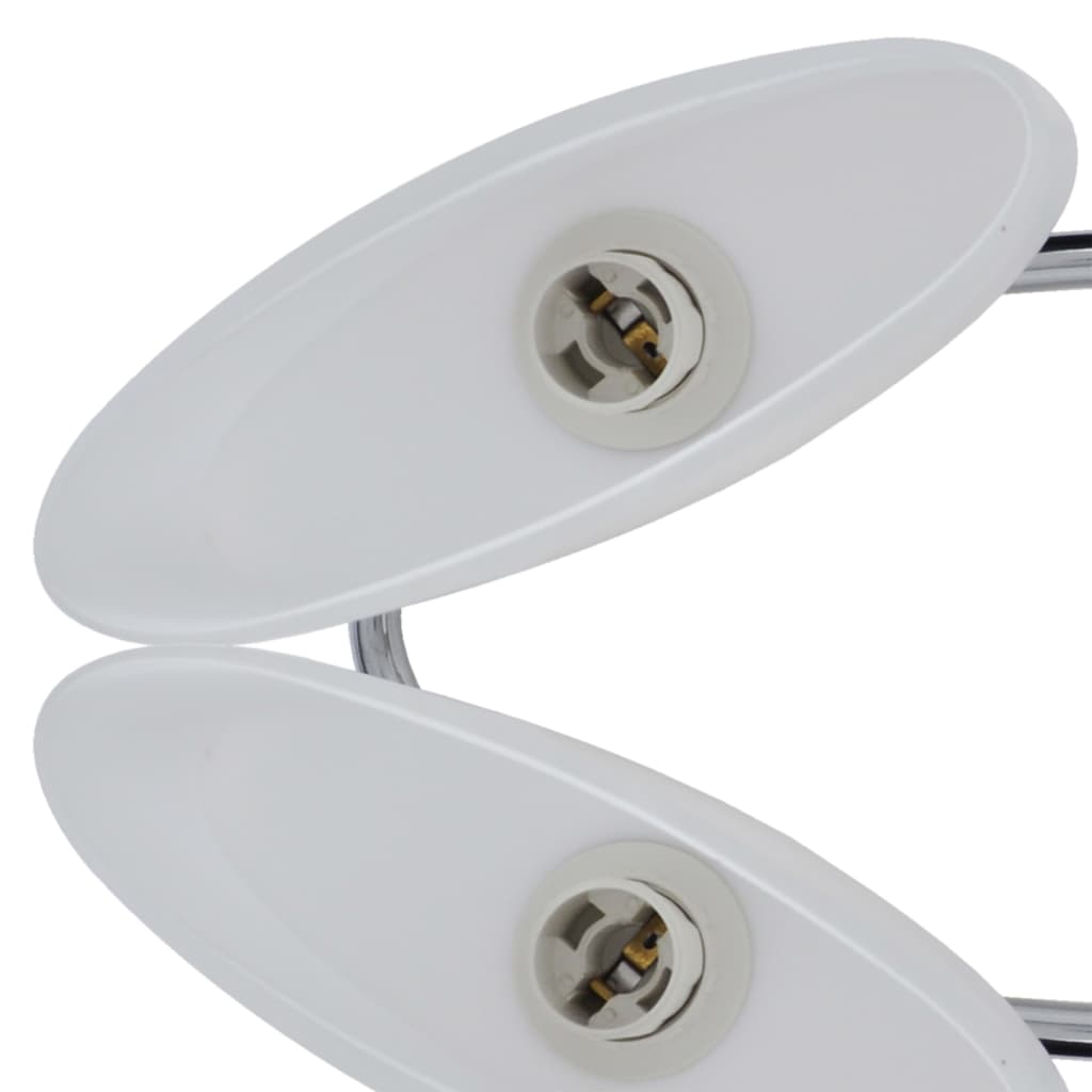 Taklampe med ellipseformede glasskjermer 4 stk E14