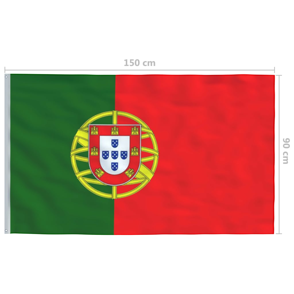 Portugisisk flagg 90x150 cm