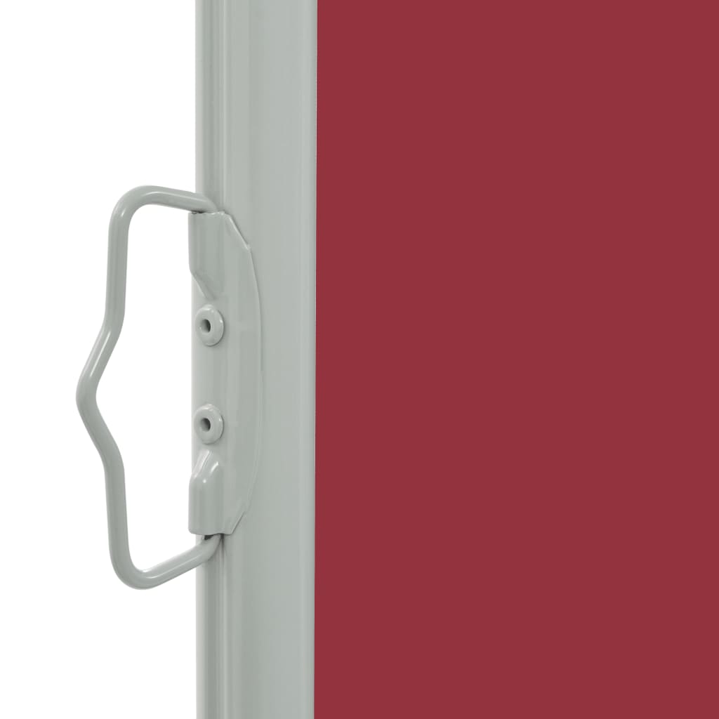 Uttrekkbar sidemarkise 140 x 300 cm rød