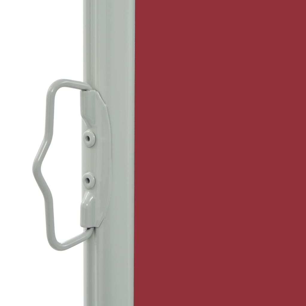 Uttrekkbar sidemarkise 60x300 cm rød