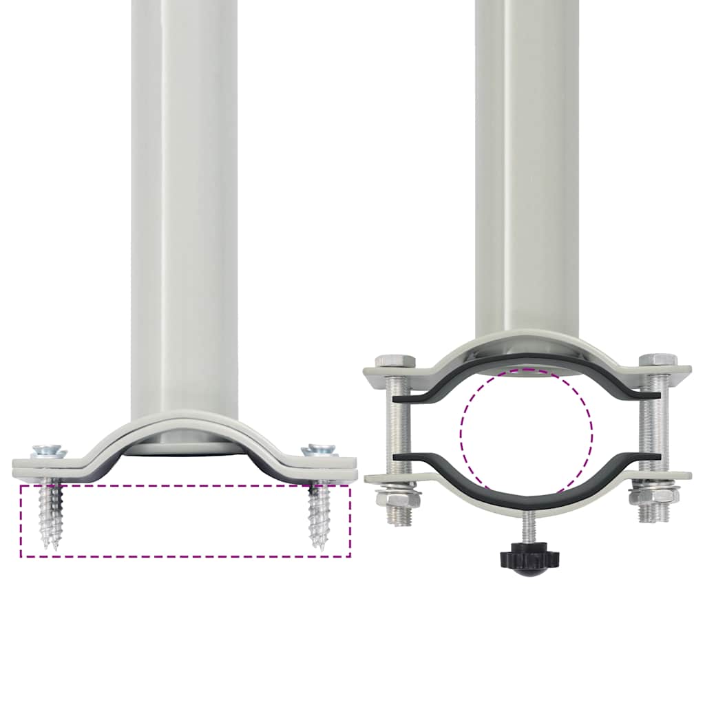 Uttrekkbar sidemarkise 80x300 cm kremhvit vidaXL