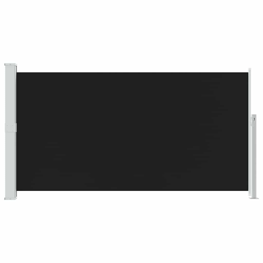 Uttrekkbar sidemarkise 170x300 cm svart