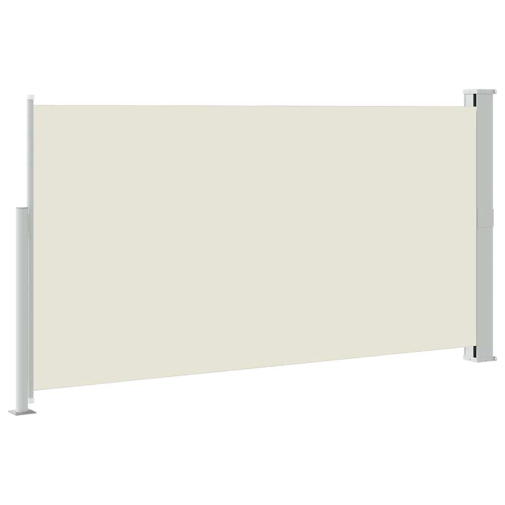 Uttrekkbar sidemarkise 170x300 cm kremhvit