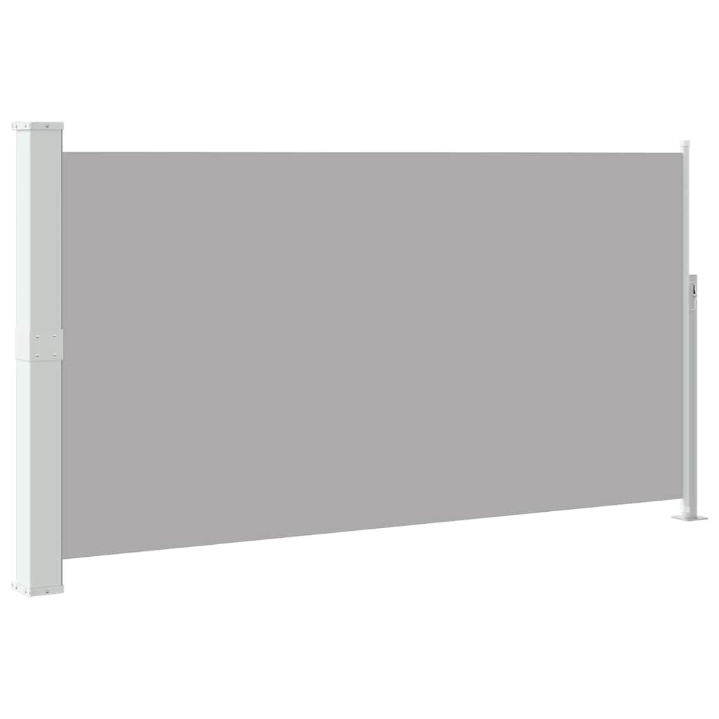 Uttrekkbar sidemarkise 170x300 cm grå