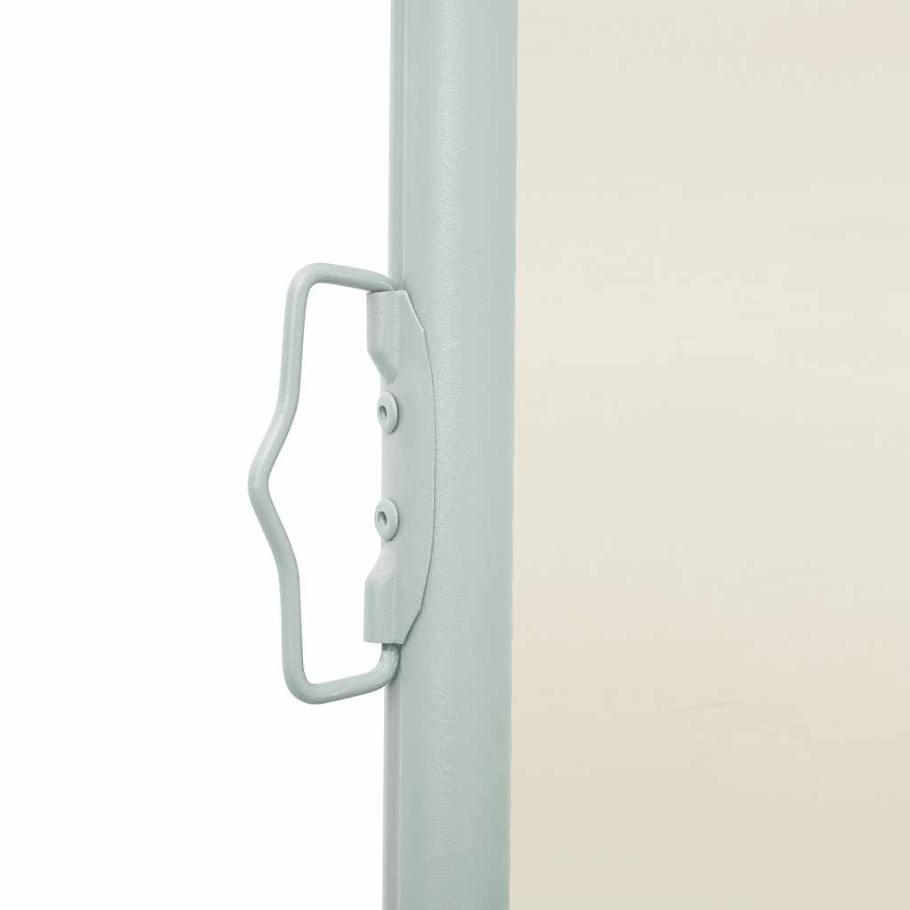 Uttrekkbar sidemarkise 100x500 cm kremhvit vidaXL