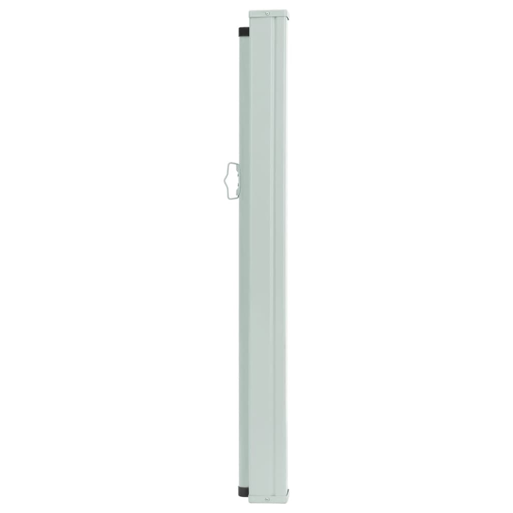 Uttrekkbar sidemarkise 120x500 cm svart