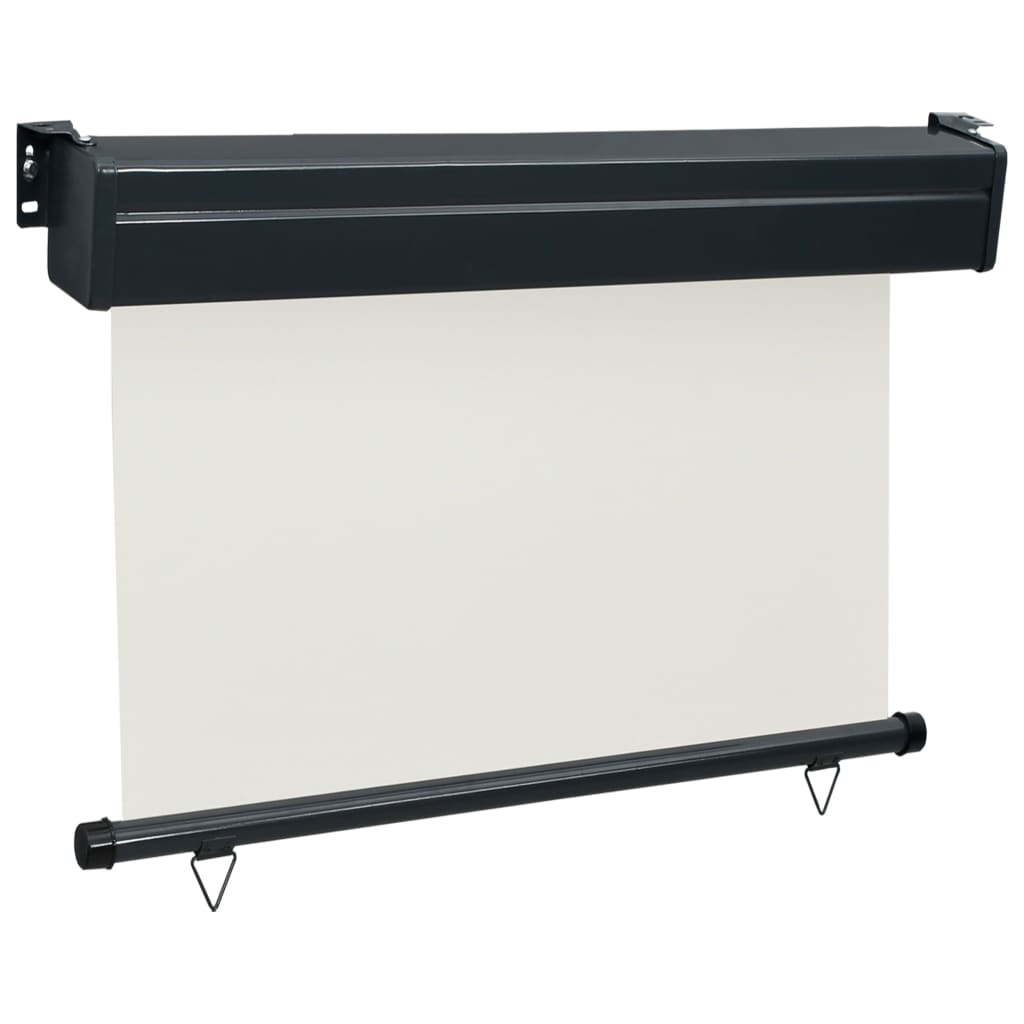 Sidemarkise for balkong 80x250 cm kremhvit
