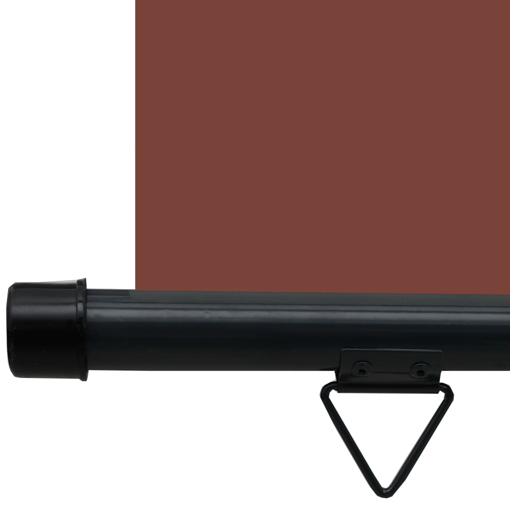 Sidemarkise for balkong 80x250 cm brun