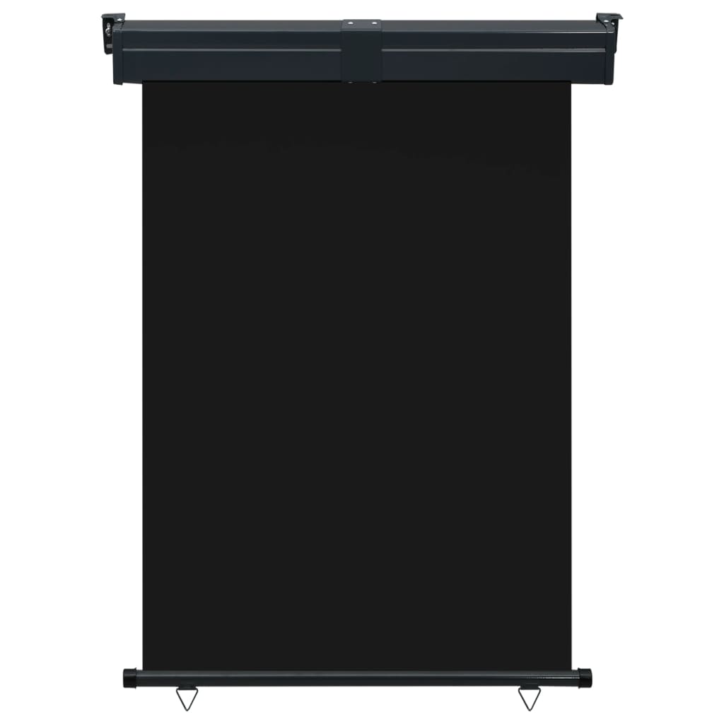 Sidemarkise for balkong 125x250 cm svart