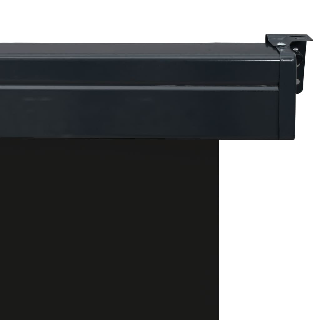 Sidemarkise for balkong 125x250 cm svart