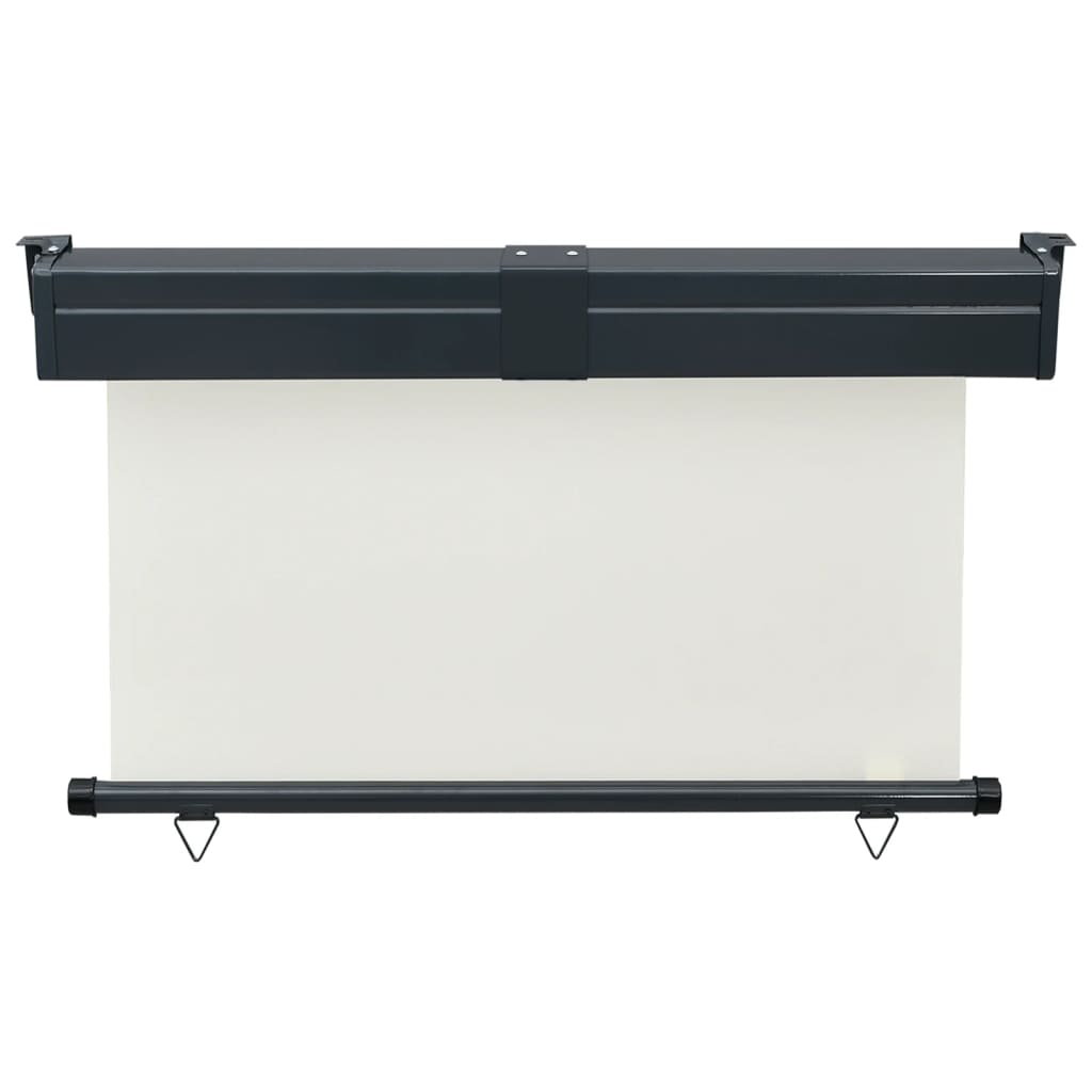 Sidemarkise for balkong 125x250 cm kremhvit