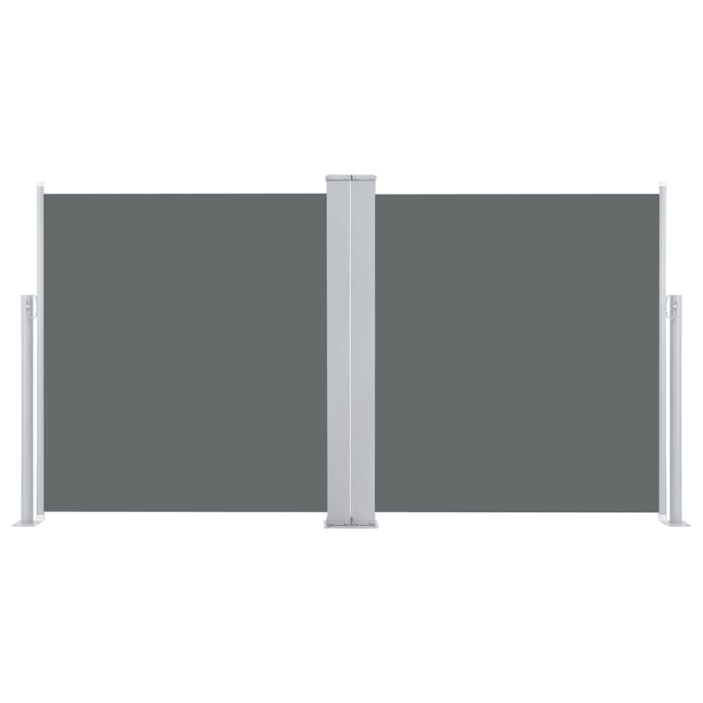 Uttrekkbar sidemarkise 120x600 cm antrasitt