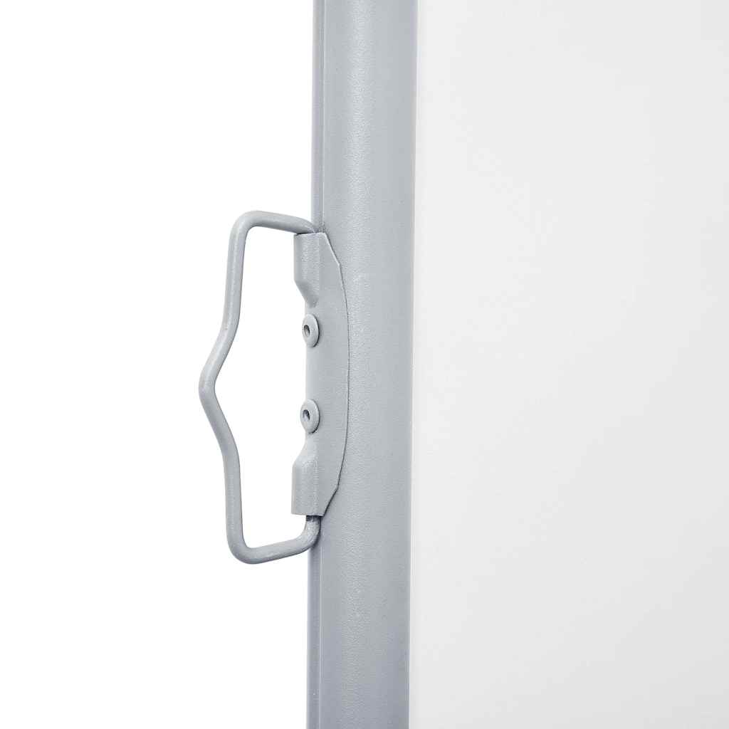 Uttrekkbar sidemarkise 120x1000 cm kremhvit