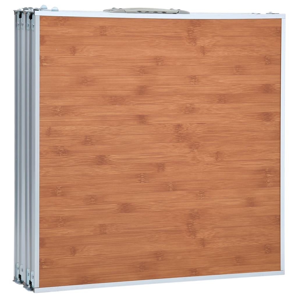 Sammenleggbart campingbord aluminium 240x60 cm vidaXL