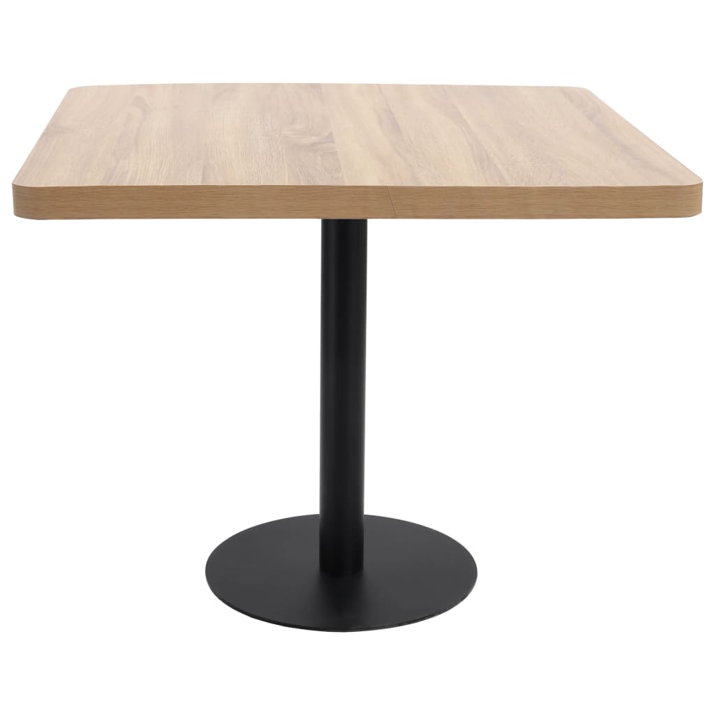 Bistrobord lysebrun 80x80 cm MDF