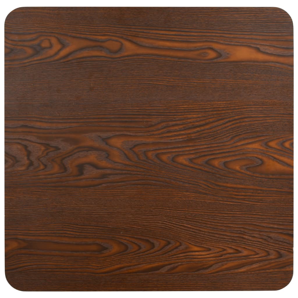Bistrobord mørkebrun 80x80 cm MDF