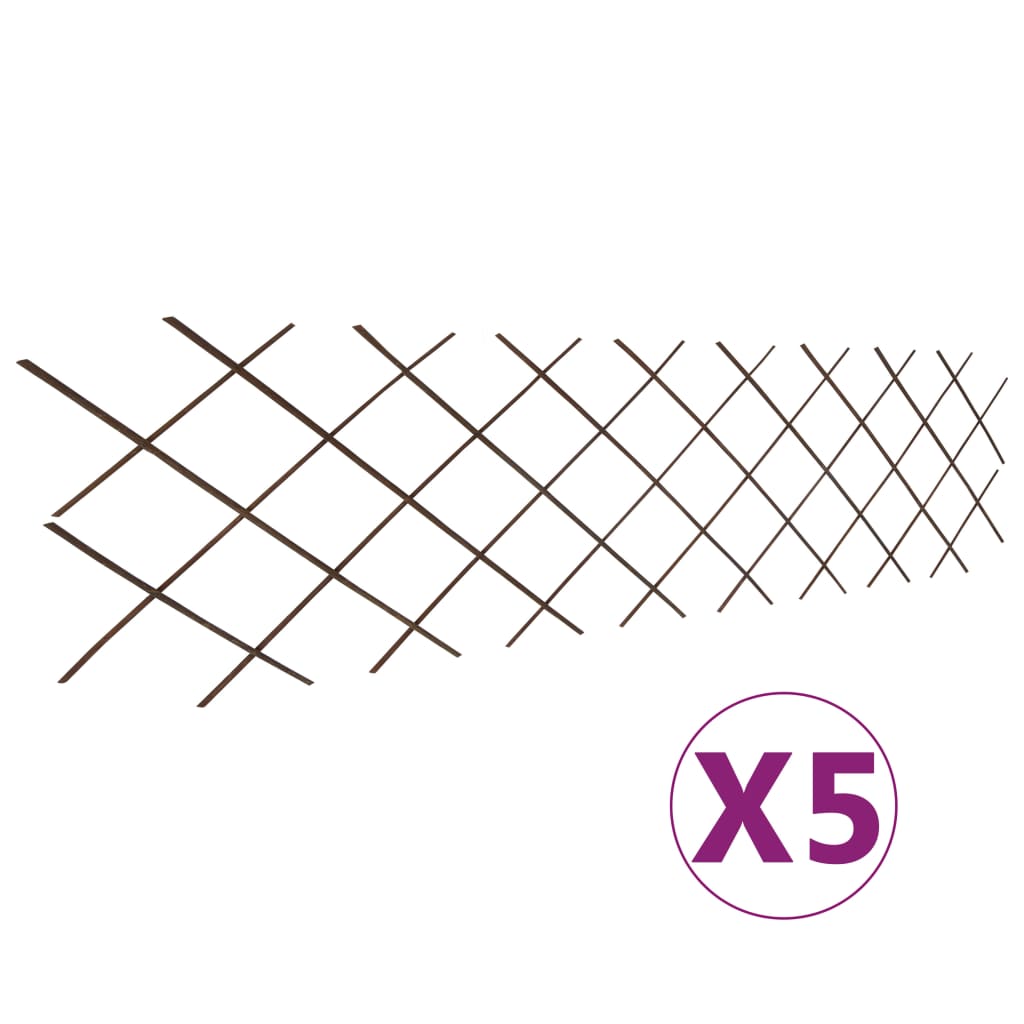 Espaliergjerder selje 5 stk 180x60 cm