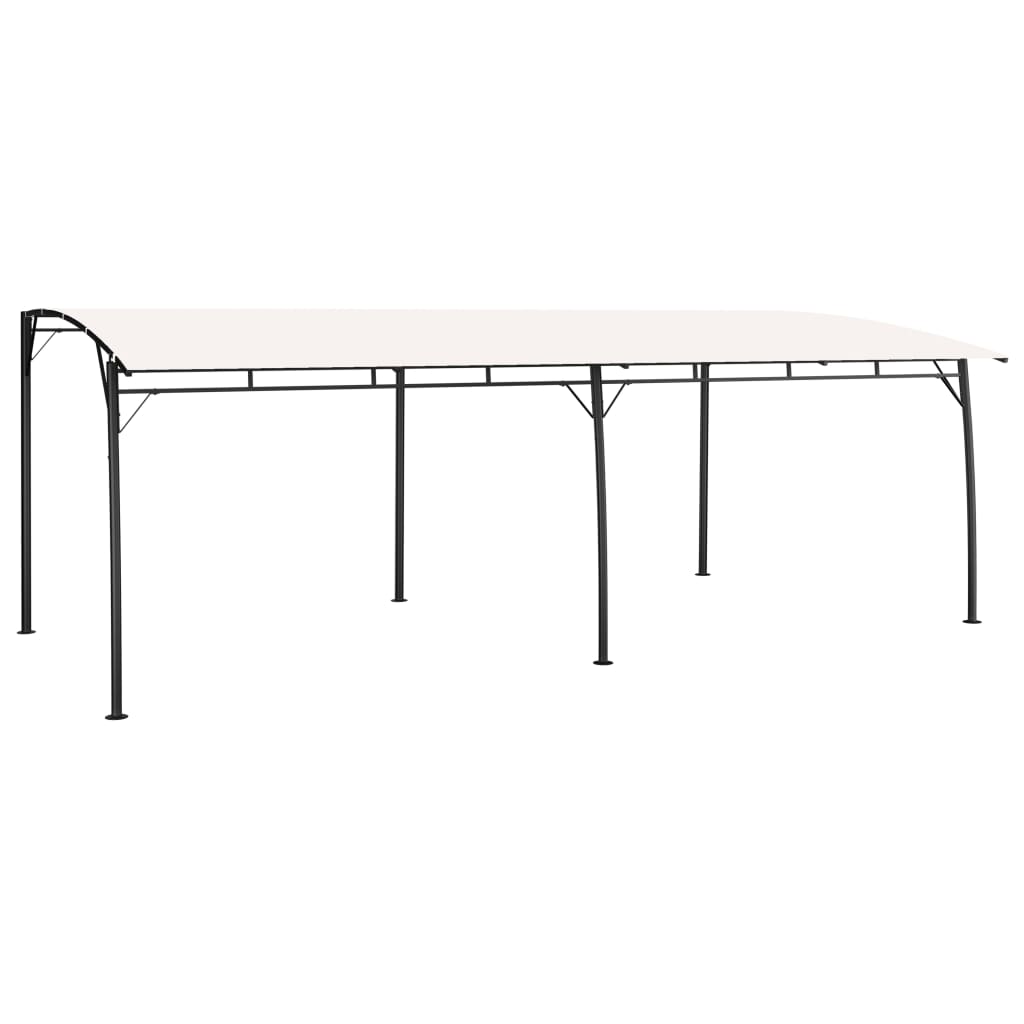 Solskjerm markiser 6 x 3 x 2,55 m Krem