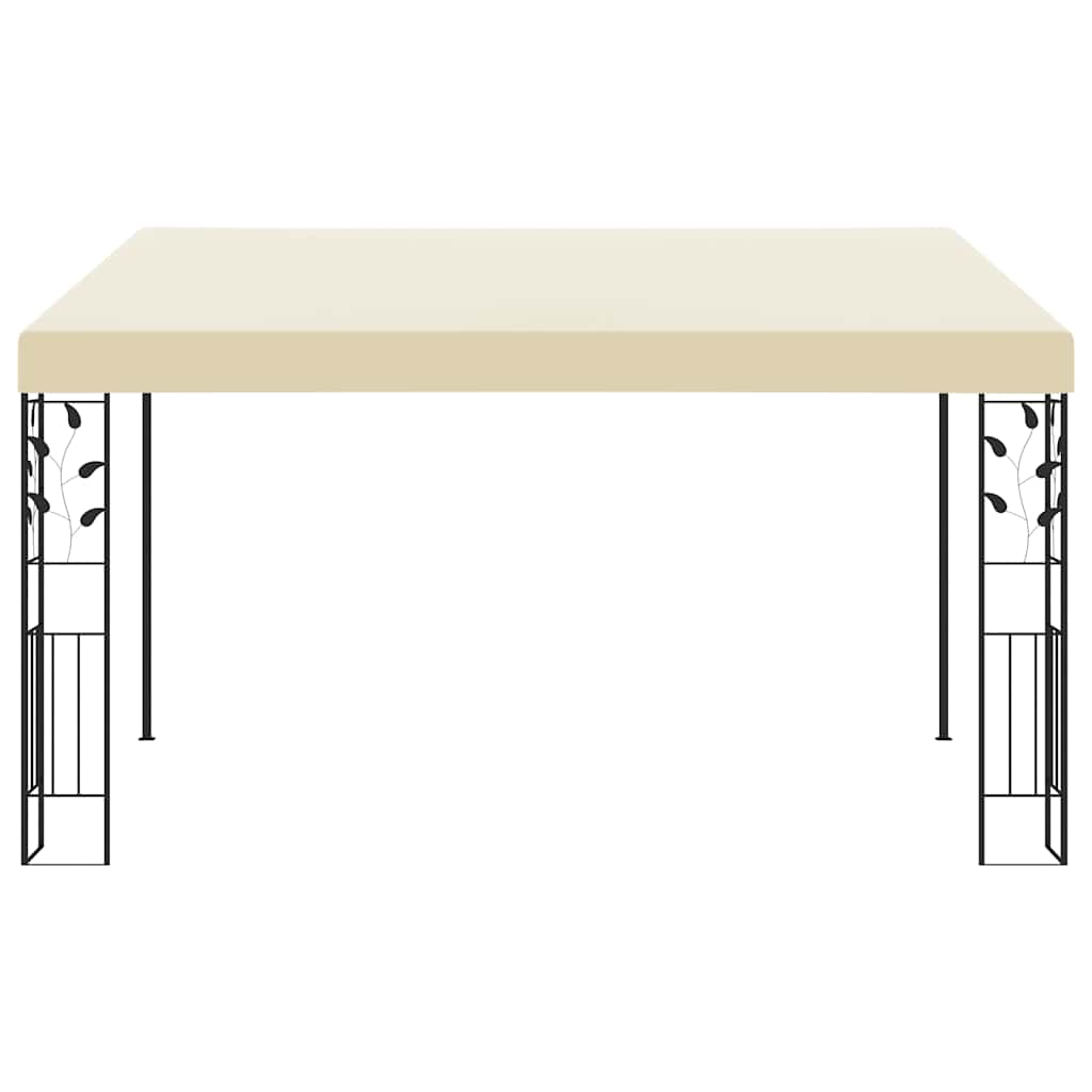 Veggmontert paviljong 4x3x2,5 m kremhvit