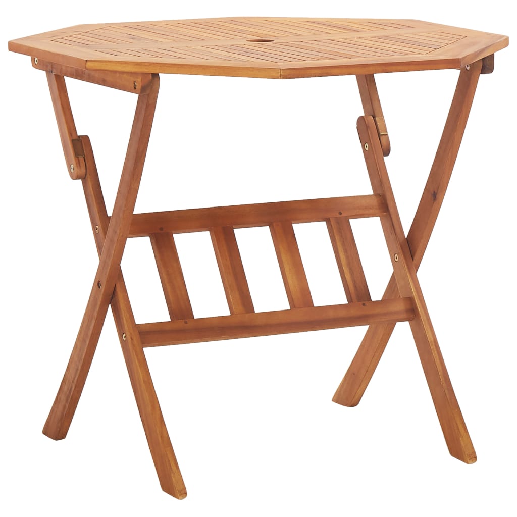 Sammenleggbart hagebord 90x75 cm heltre akasie