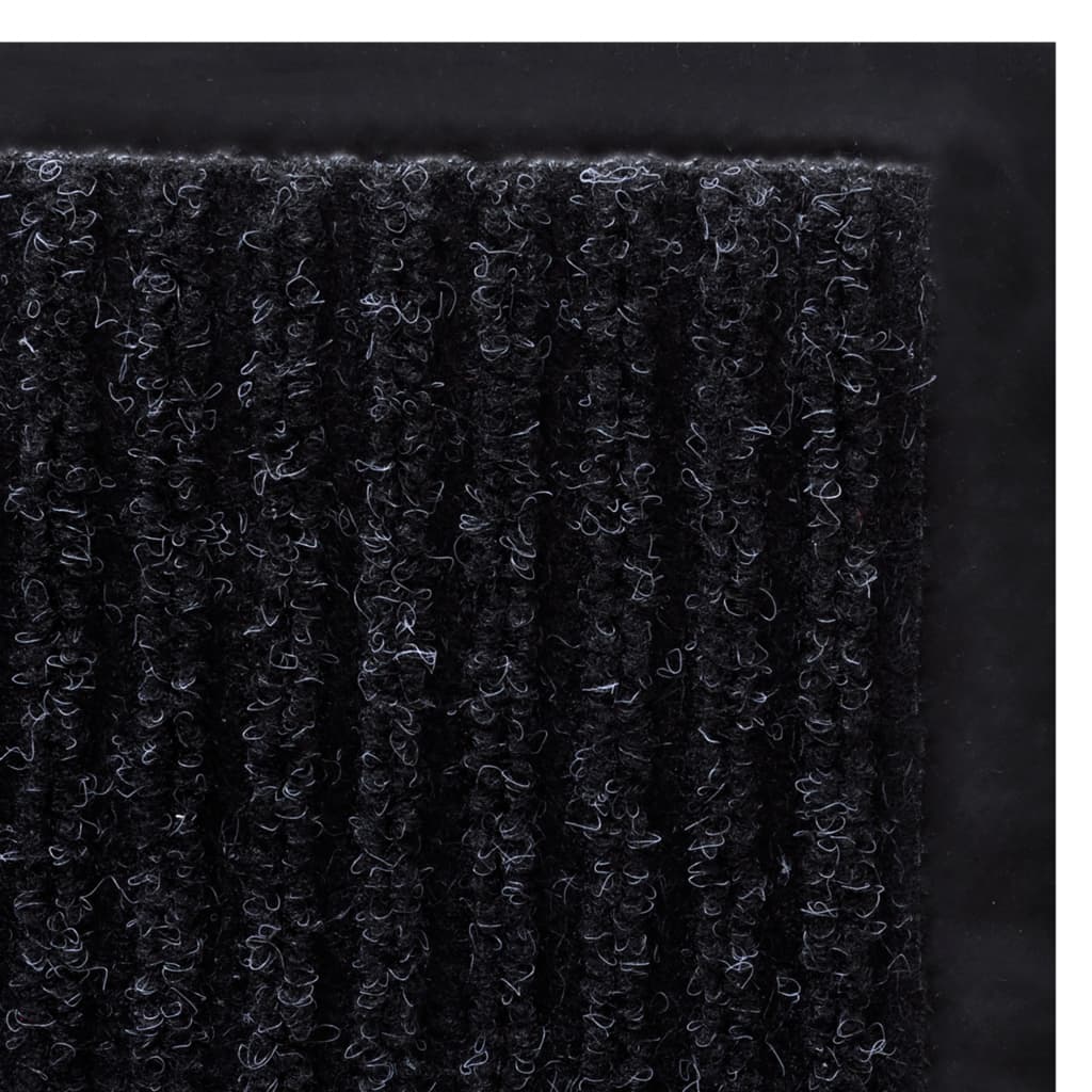 Dørmatte svart 117x220 cm PVC