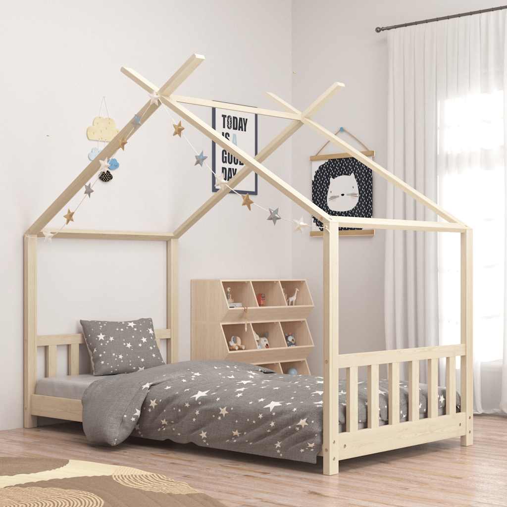 Sengeramme for barn heltre furu 80x160 cm