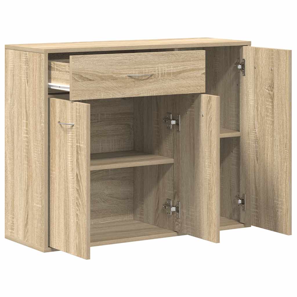 Skjenk sonoma eik 88x30x70 cm konstruert tre