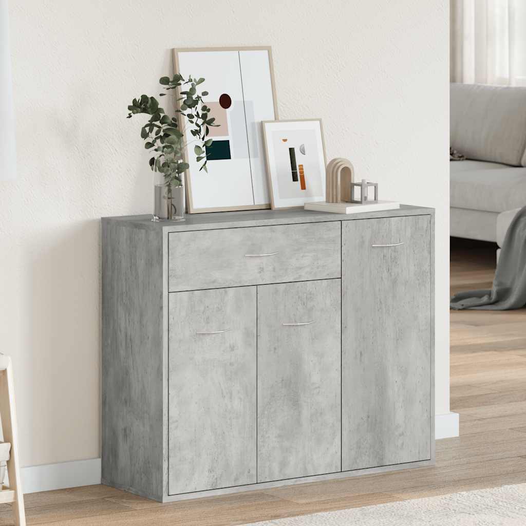 Skjenk betonggrå 88x30x70 cm konstruert tre