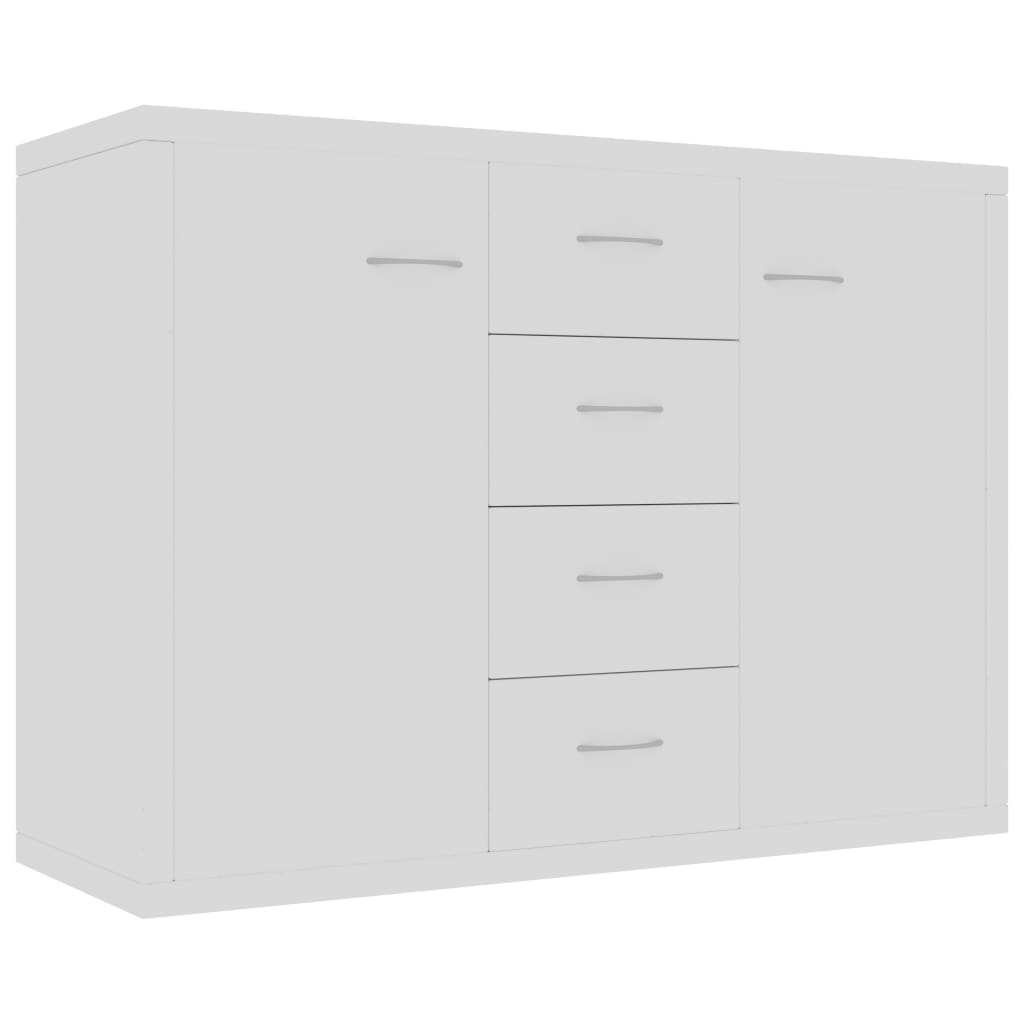 Skjenk hvit 88x30x65 cm konstruert tre