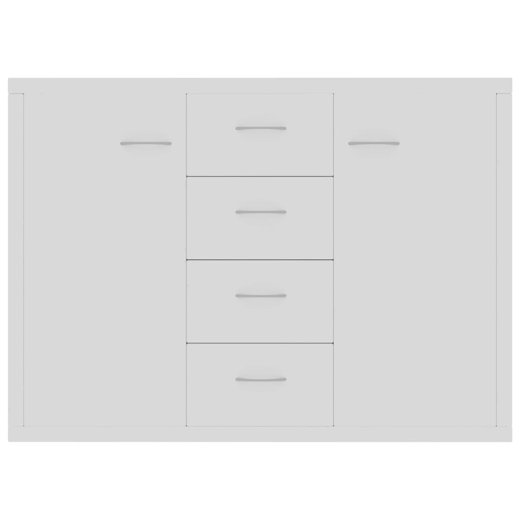 Skjenk hvit 88x30x65 cm konstruert tre