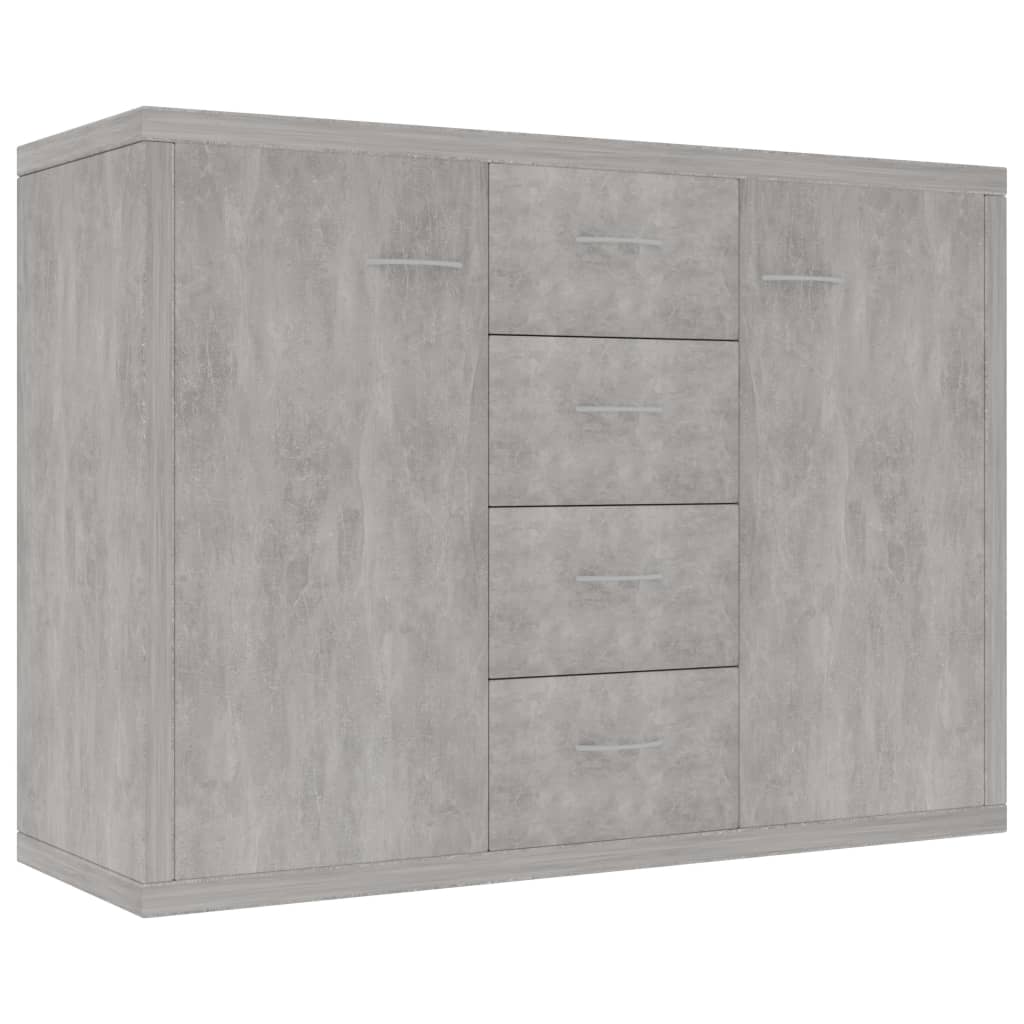 Skjenk betonggrå 88x30x65 cm konstruert tre