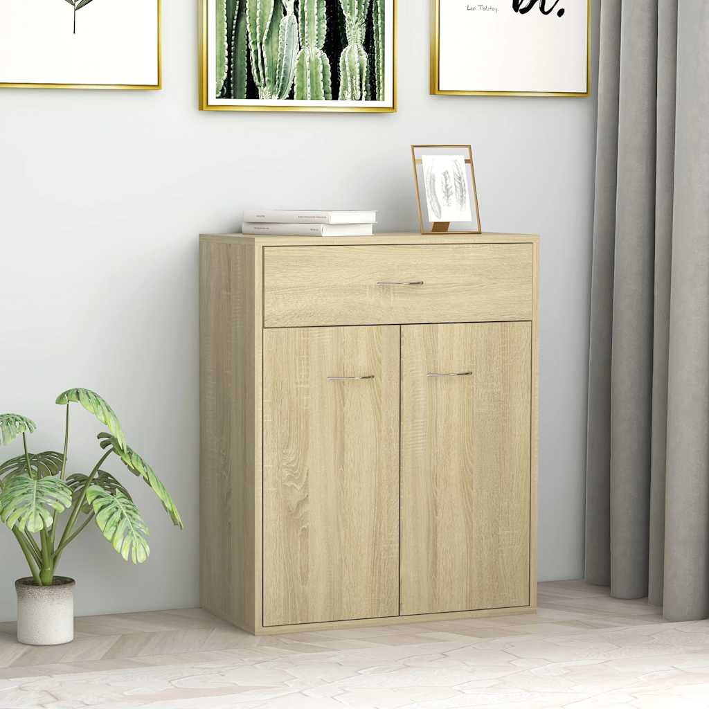 Skjenk sonoma eik 60x30x75 cm konstruert tre
