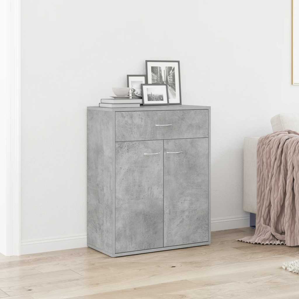 Skjenk betonggrå 60x30x75 cm konstruert tre