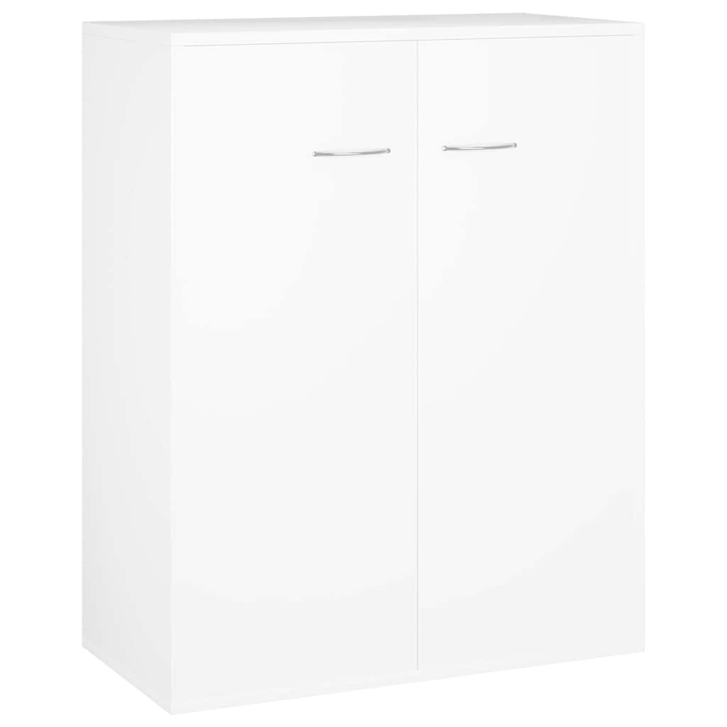 Skjenk hvit 60x30x75 cm konstruert tre