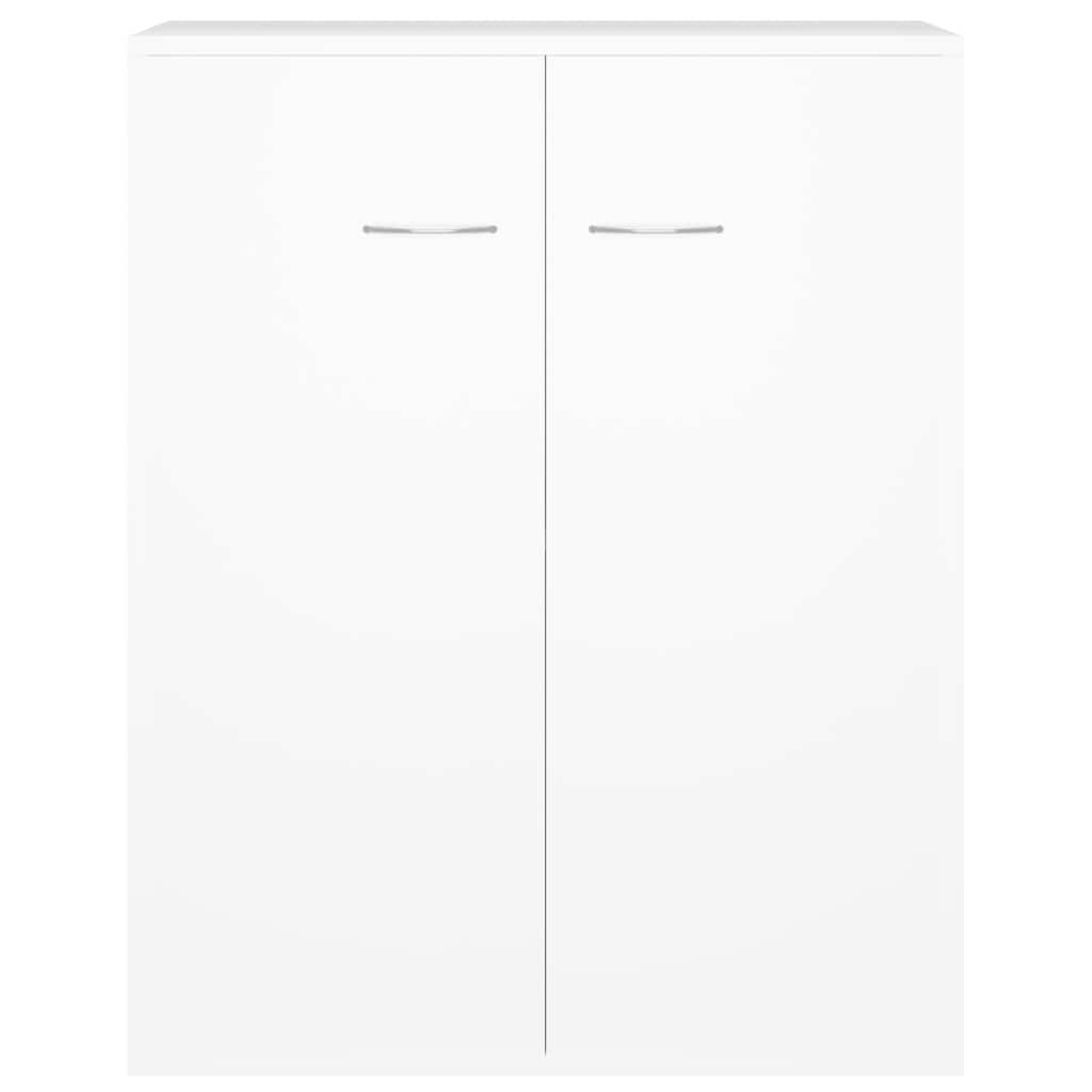 Skjenk hvit 60x30x75 cm konstruert tre