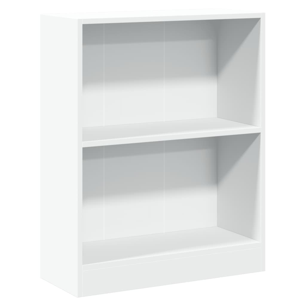 Bokhylle hvit 60x24x76 cm konstruert tre