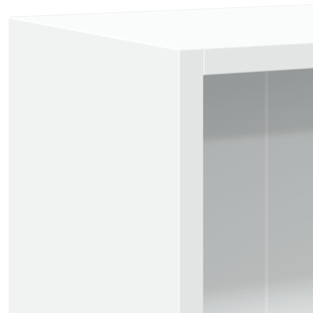 Bokhylle hvit 60x24x76 cm konstruert tre