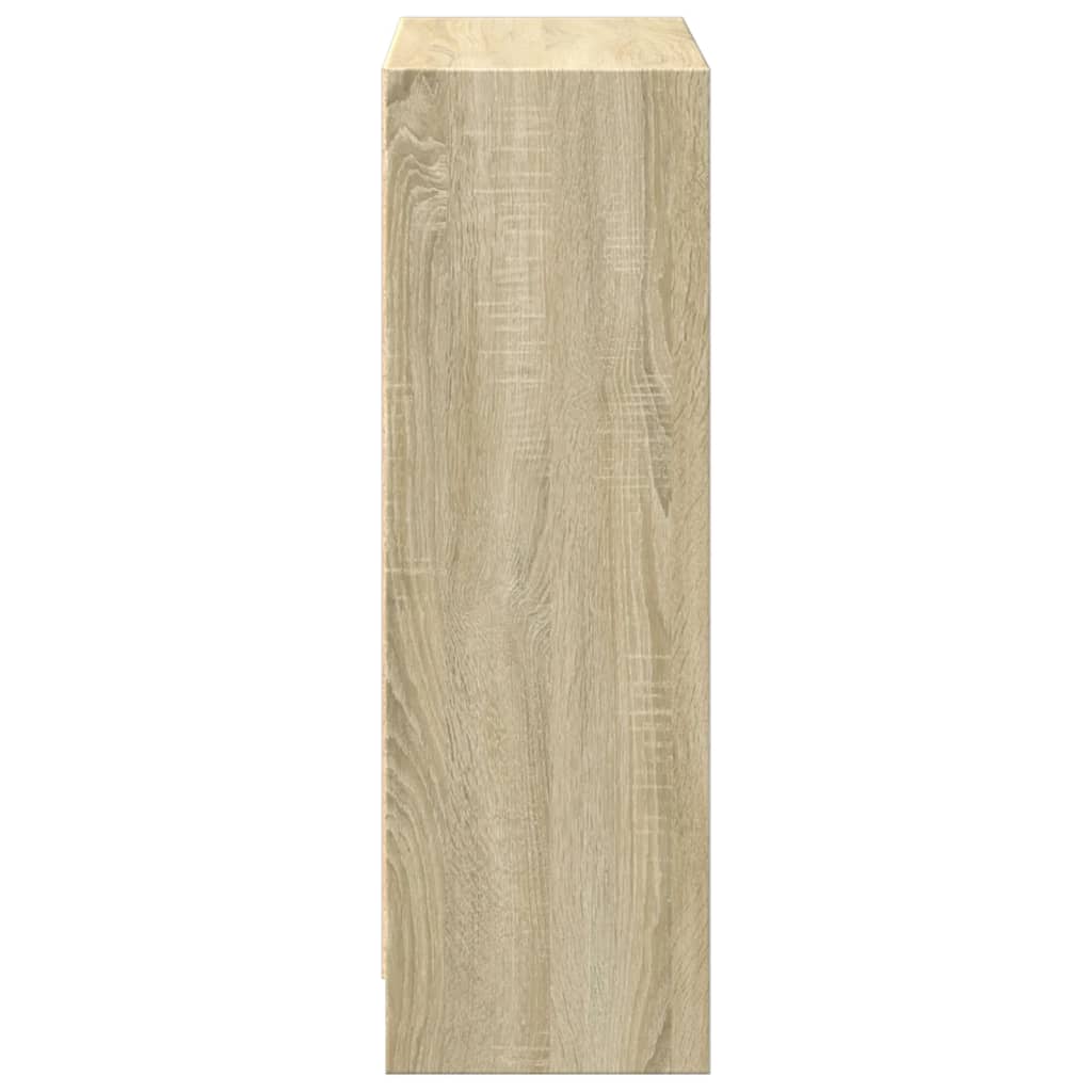 Bokhylle sonoma eik 60x24x76 cm konstruert tre