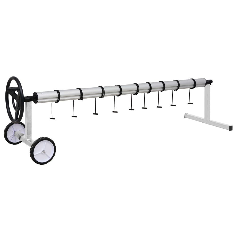 Oppruller til bassengtrekk med base i rustfritt stål