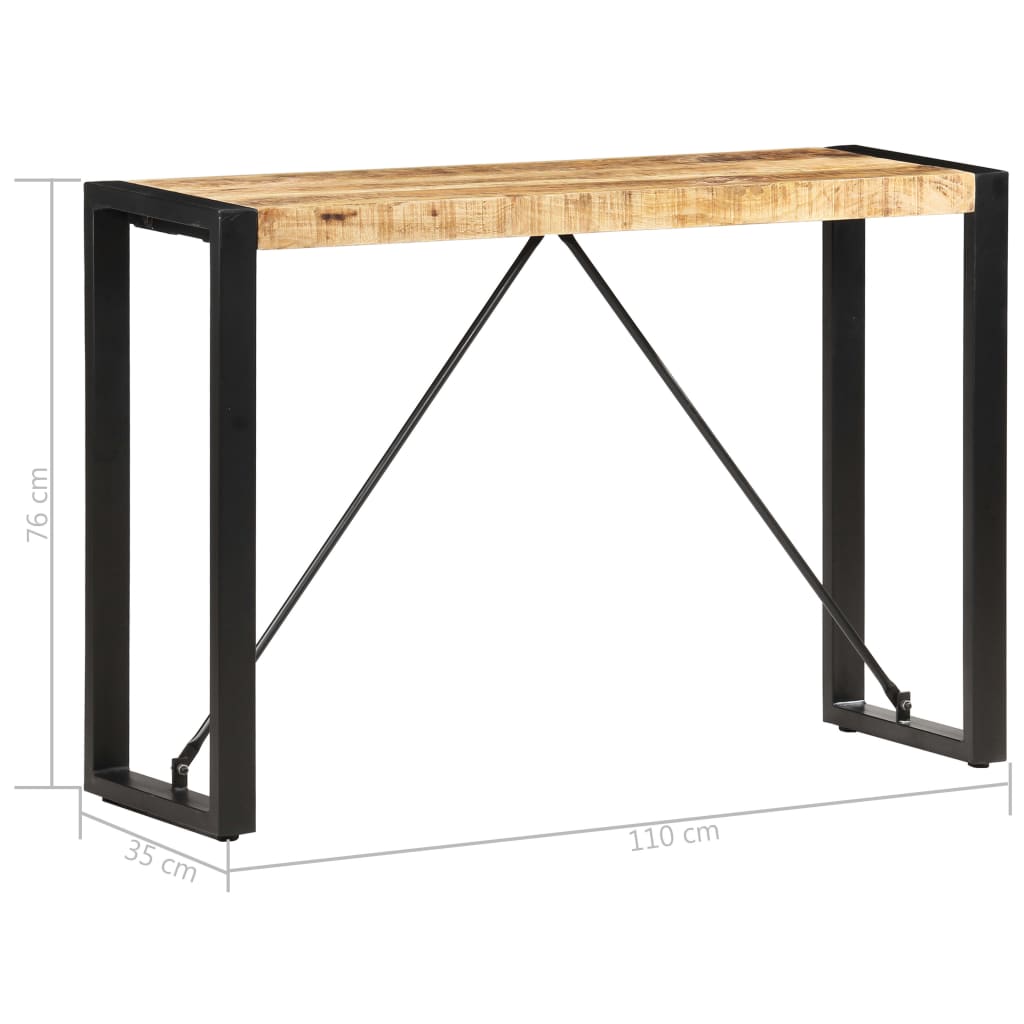 Konsollbord 110x35x76 cm heltre mango