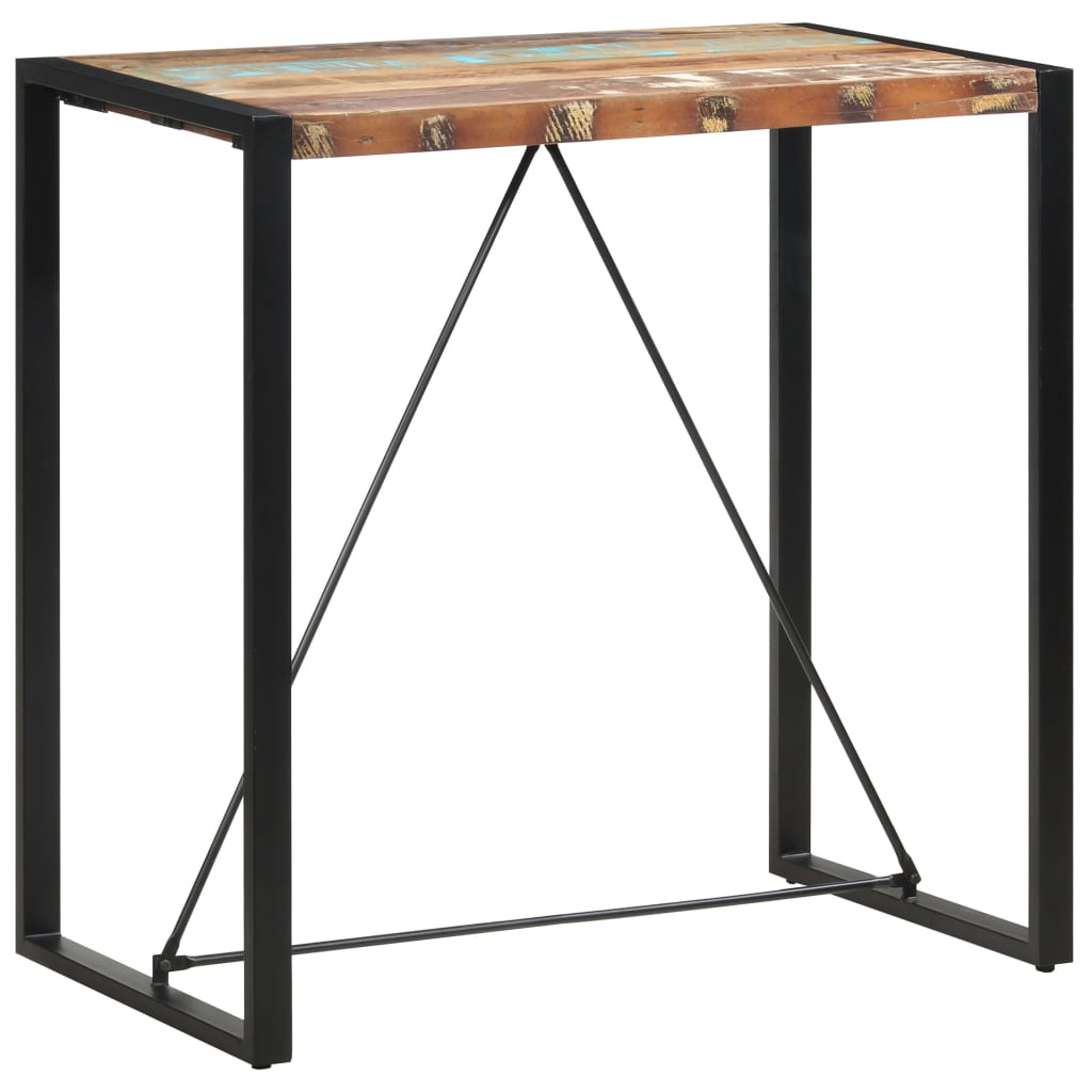 Barbord 110x60x110 cm gjenvunnet heltre