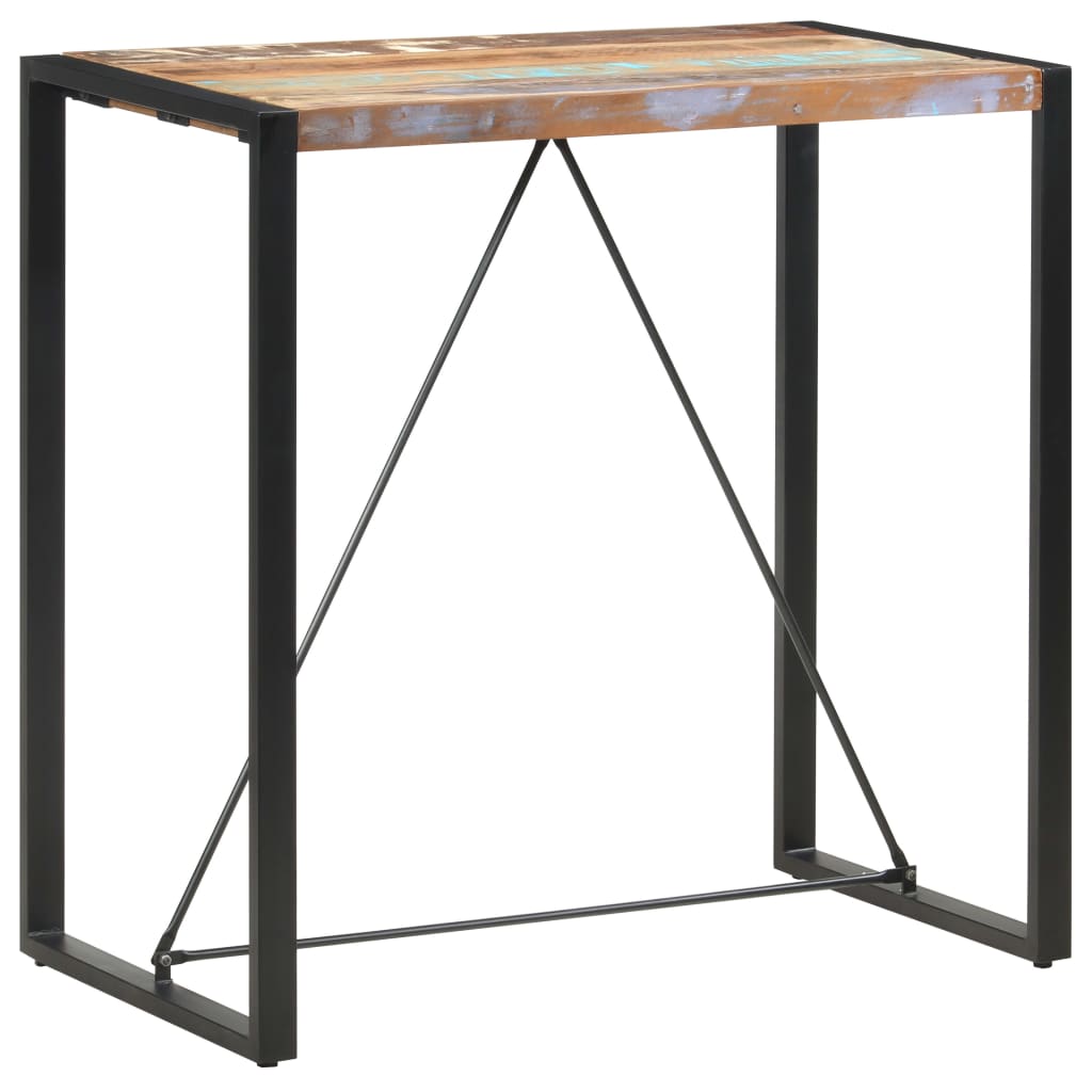 Barbord 110x60x110 cm gjenvunnet heltre